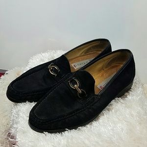 Paolo De Marco Black Suede Dress Oxford Shoes